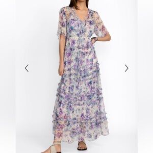 Johnny Was Glinda Silk Maxi Dress